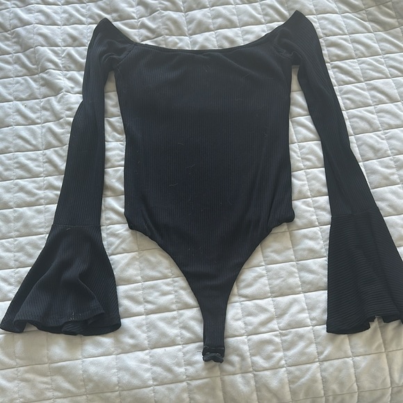 Privacy Please Off Shoulder Bodysuit - Picture 2 of 5